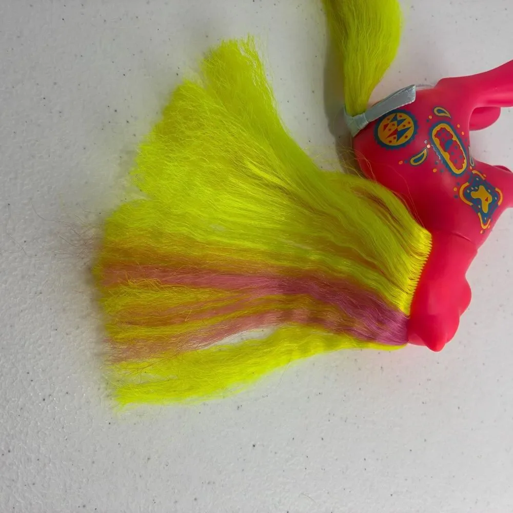 VTG G1 My Little Pony Rockin Beat Sweet Notes Pink Yellow Crimped Hasbro 1990